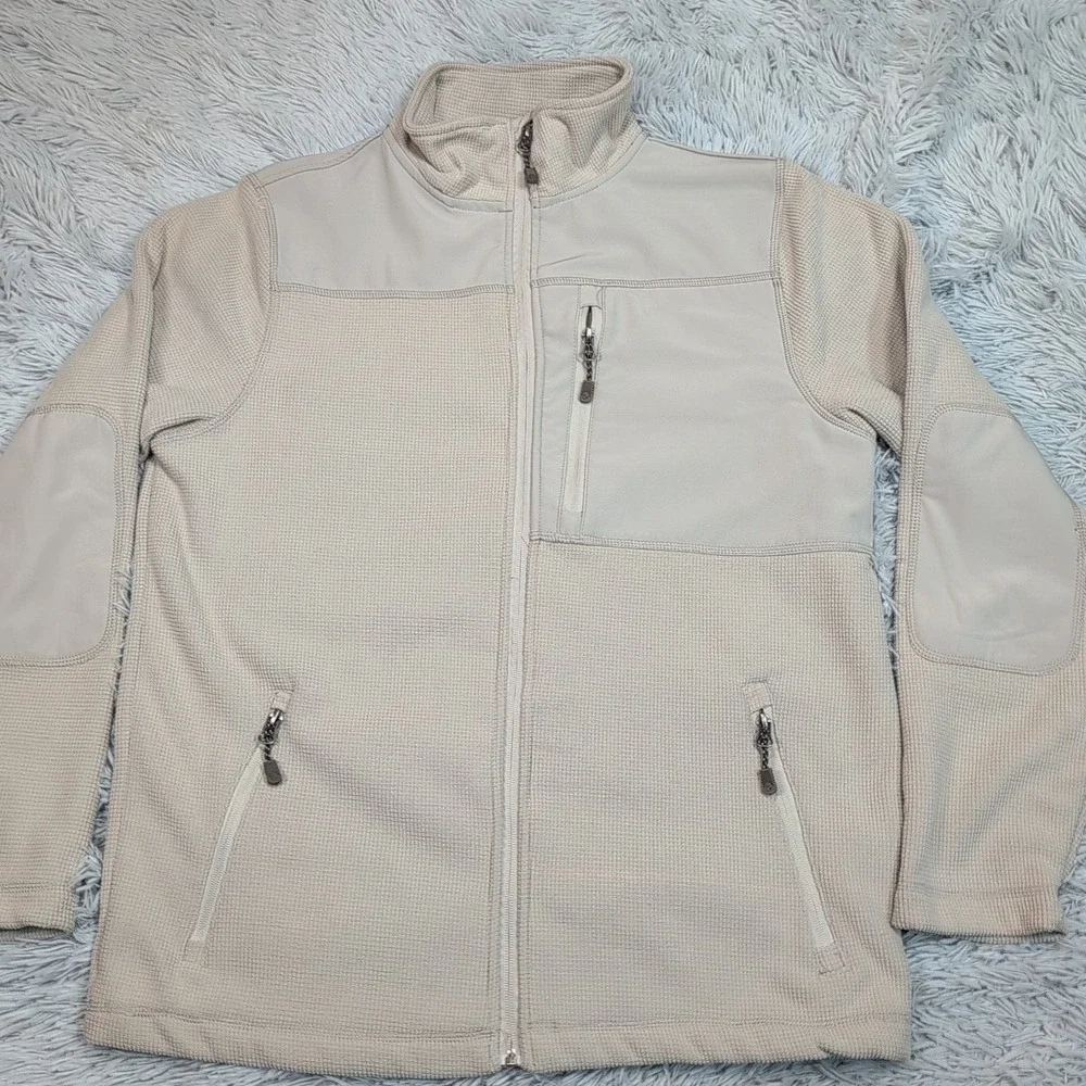 Fossa Jacket Mens M Gray Zip Up Pockets Gorpcore Lightweight‎ Waffle Outdoors